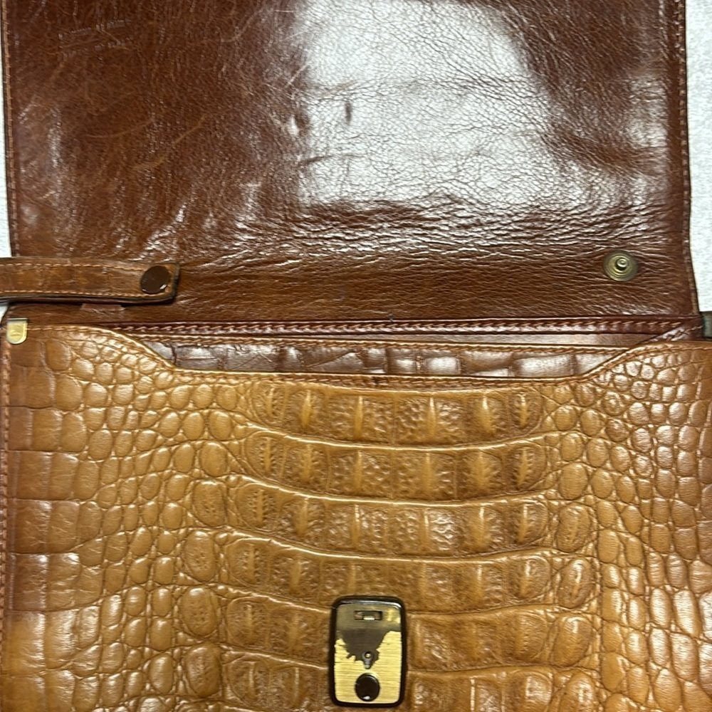 Vintage adpel genuine leather clutch. Made in Italy. - Picture 16 of 16